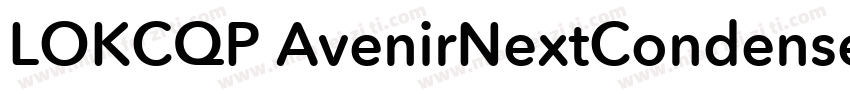 LOKCQP AvenirNextCondensed DemiBol字体转换